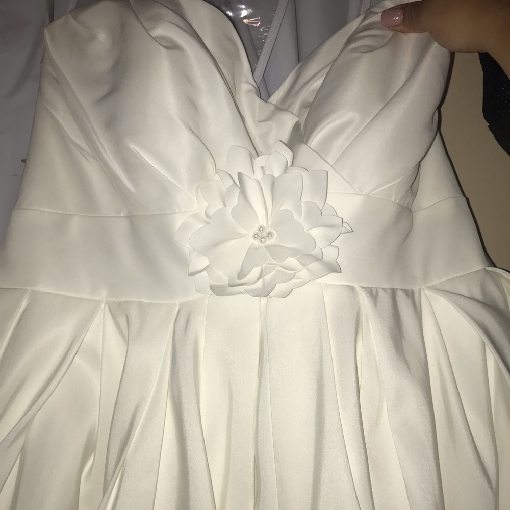 Oleg Cassini Wedding Dress Size 16 Ivory